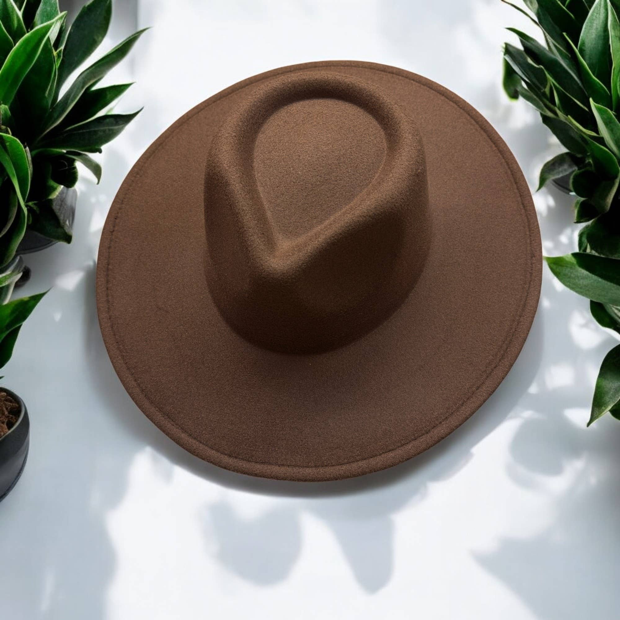 Bella Betty - Wholesale Fedora - Women's - Best Best Seller Vegan felt fedora hat with wide stiff  flat27