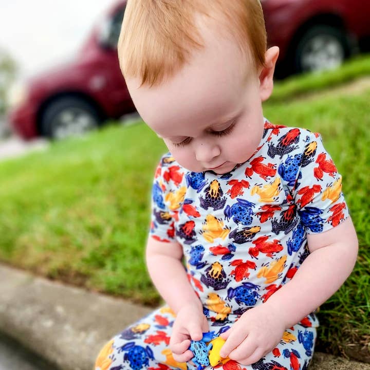 Onvergetelijke pyjama met korte mouwen en korte broeken voor wholesale door Rosie River