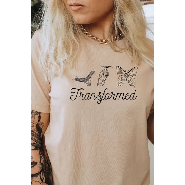 Transformeret grafisk tee for engroshandel hos Bella Me