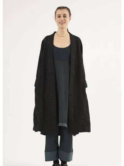 KIMONO JACQ PLISSE 640/60 NEGRO TURQ OS/85D (454) para venta al por mayor de NID D'ABEILLE