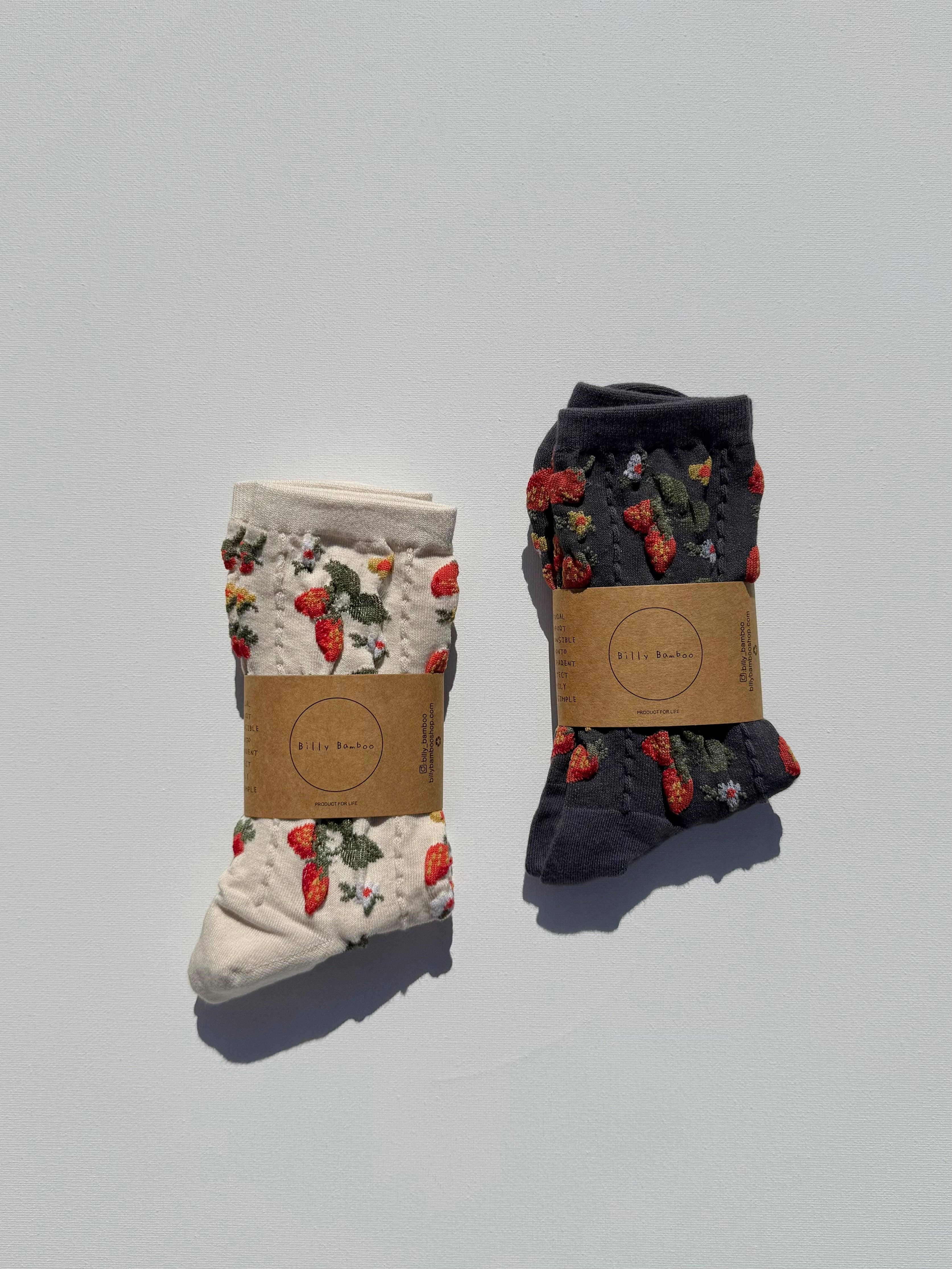 Billy Bamboo - Wholesale Socks – Women's - STRAWBERRIES SOCKS21