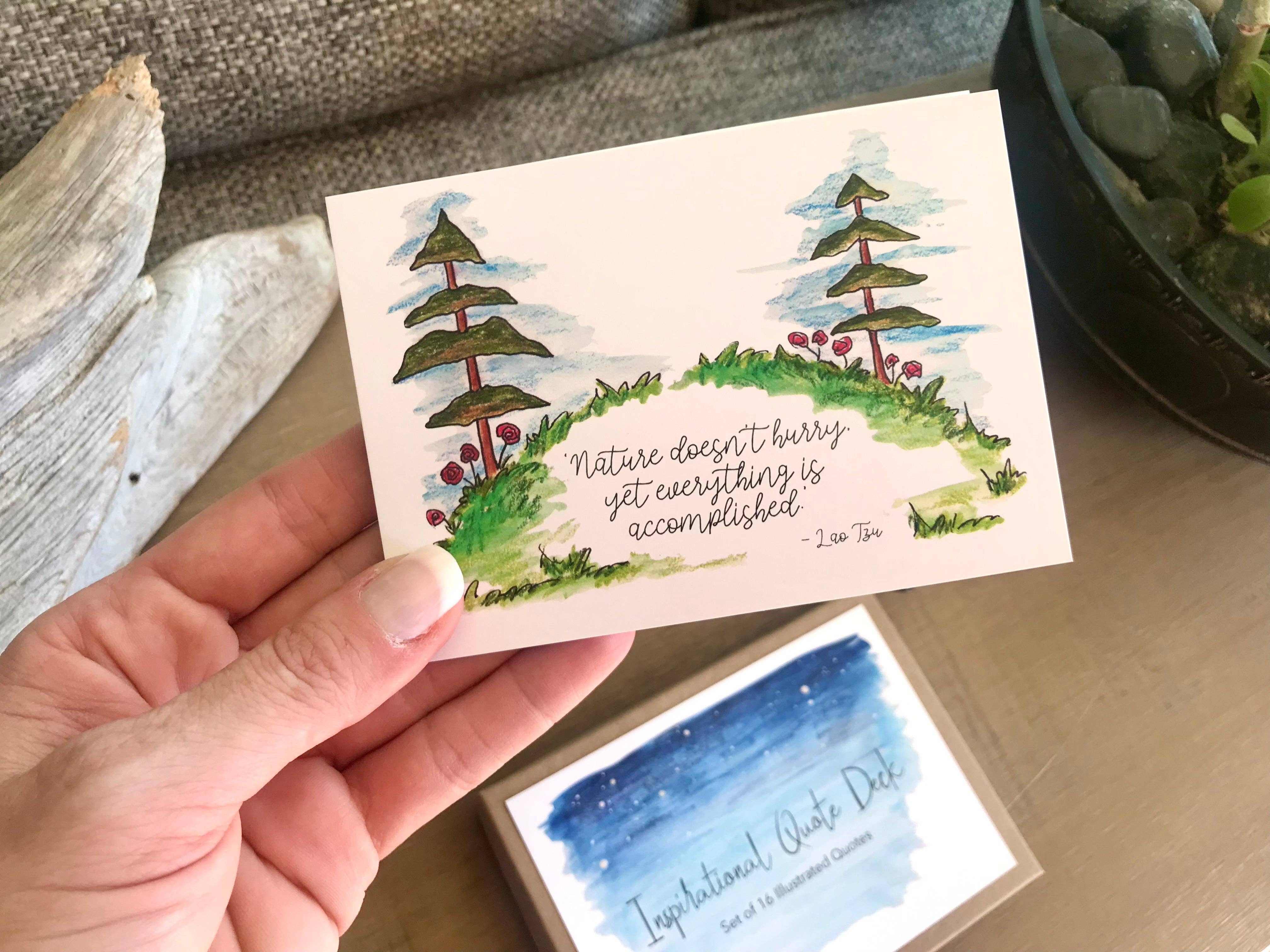 Whimsicals Paperie - Wholesale Desk/Tabletop Sign - Illustrated Inspirational Quotes Gift Deck | Desk Accessory8