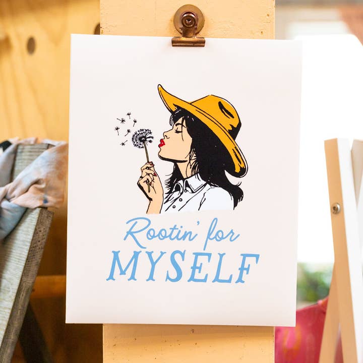 Girl Riot Society by Mosaic Makers Co - Wholesale Art Print - Girl Riot Society Art Print - "Rootin' for Myself" - Wholesale0