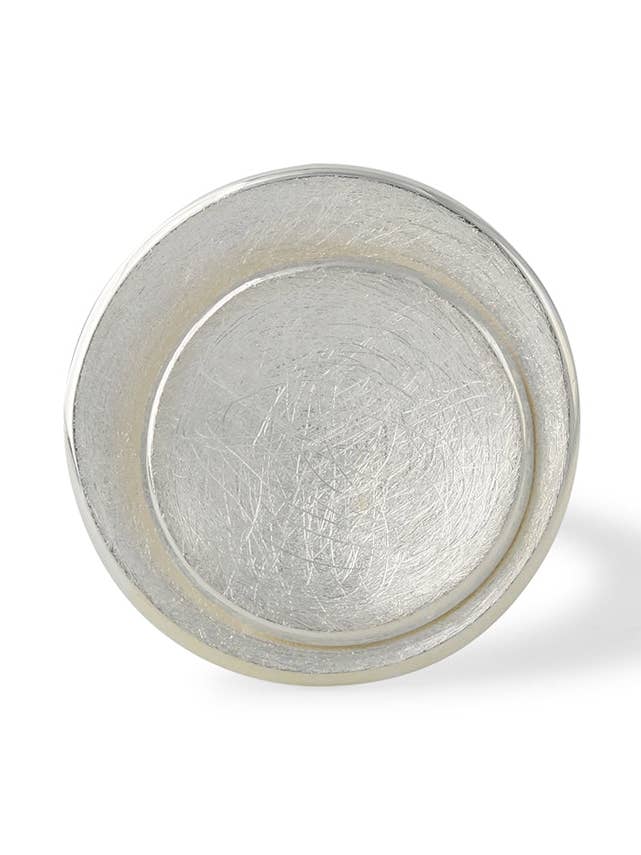 Anello d'argento "2 ciotole", 19mm / 14mm per la vendita all'ingrosso da parte di Campur GmbH