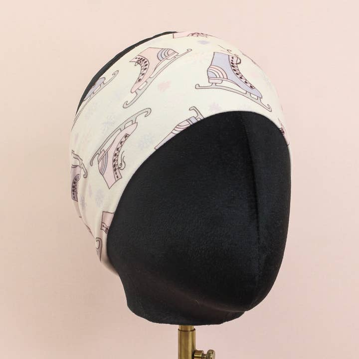 Ice, Ice, Skate Stretch Headband for wholesale by The Sassy Olive Handmade Headbands