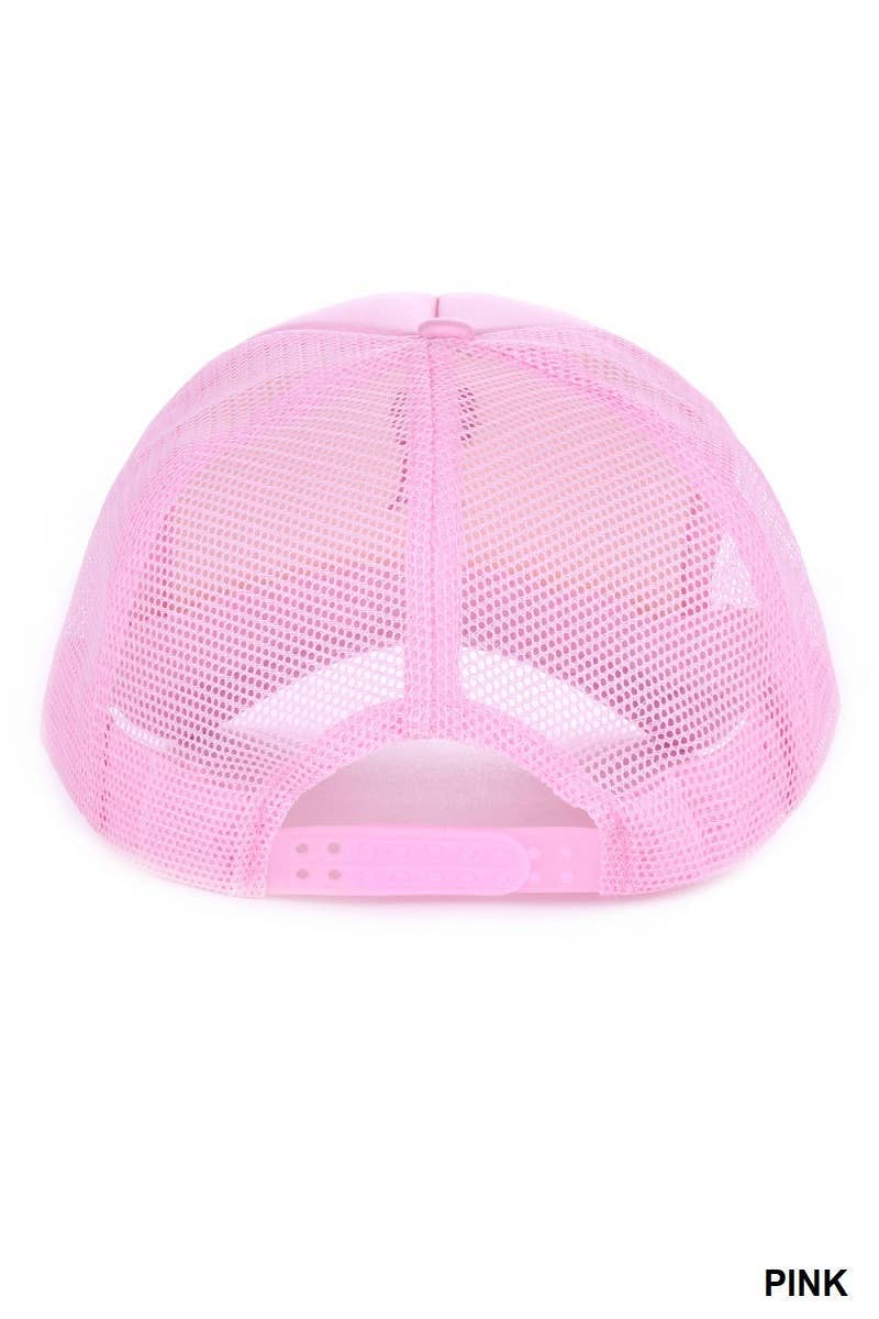 Vanilla Monkey - Wholesale Trucker Hat - Women's - Coquette Ribbon Bow Embroidery Trucker Hat3