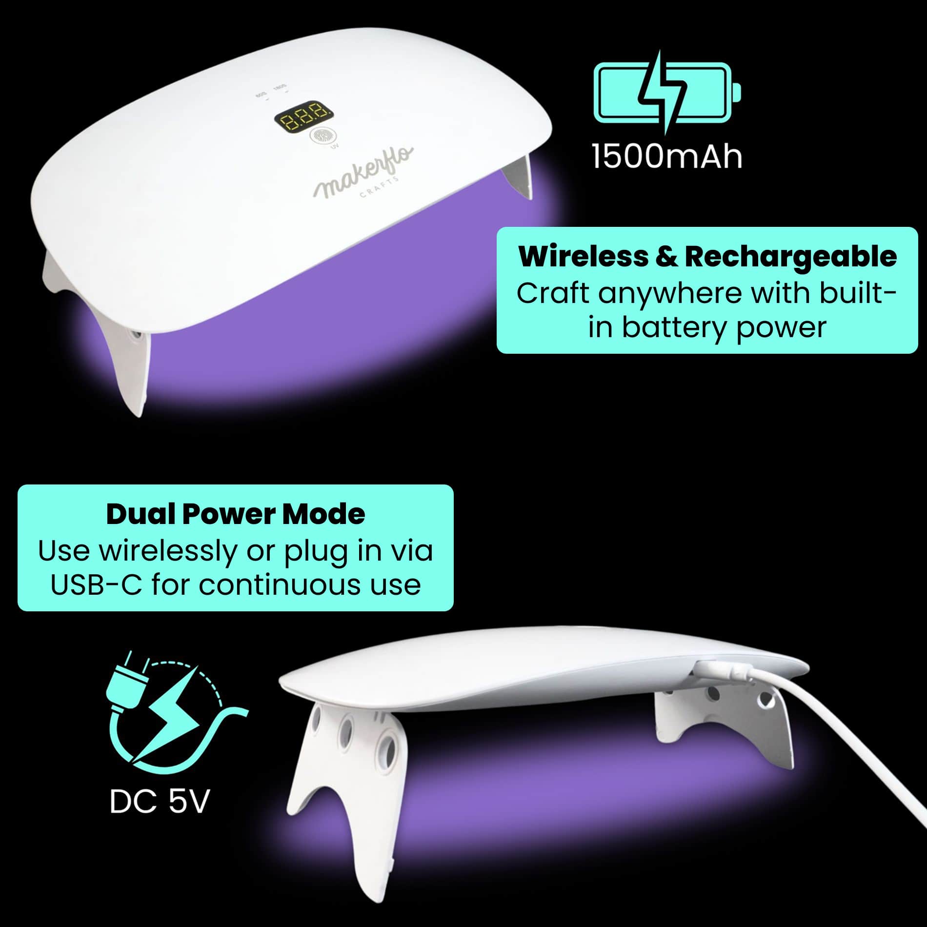 MakerFlo - Wholesale Craft Tool - UV Resin Lamp3