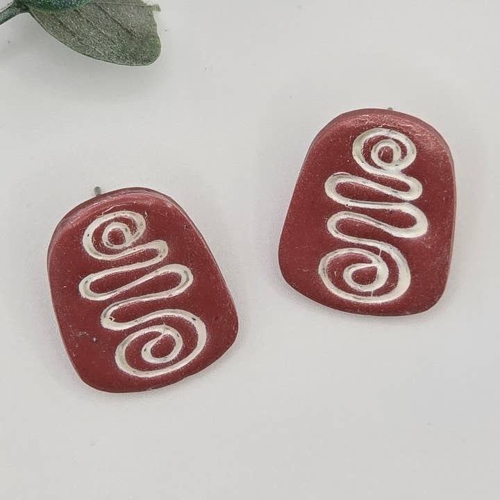 Yara - Tribal Collection Oval Stud Earrings (various colours for wholesale by Moonlight Handmade Jewellery