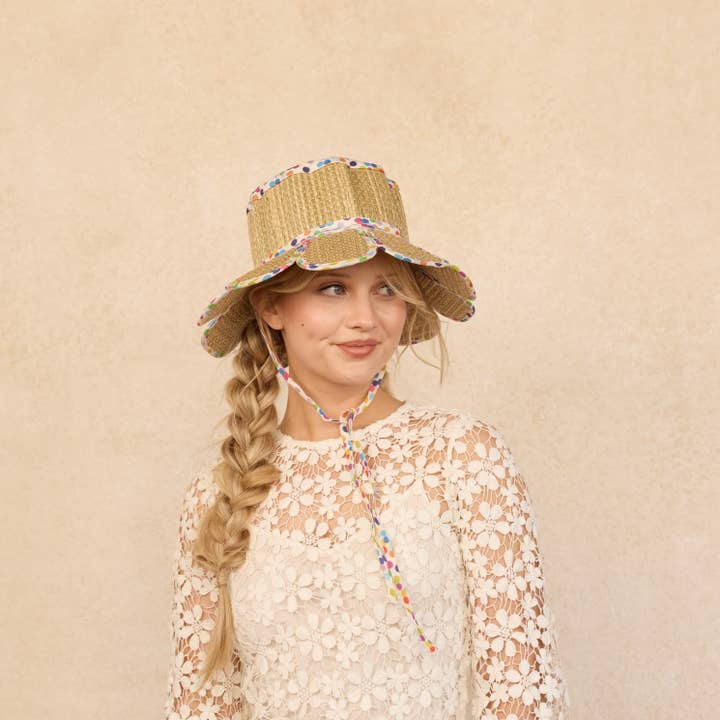 Polka | Regenbogen Polka | Regenbogen | Luxuriöser Manhattan-Hut für den Großhandel auf Faire4