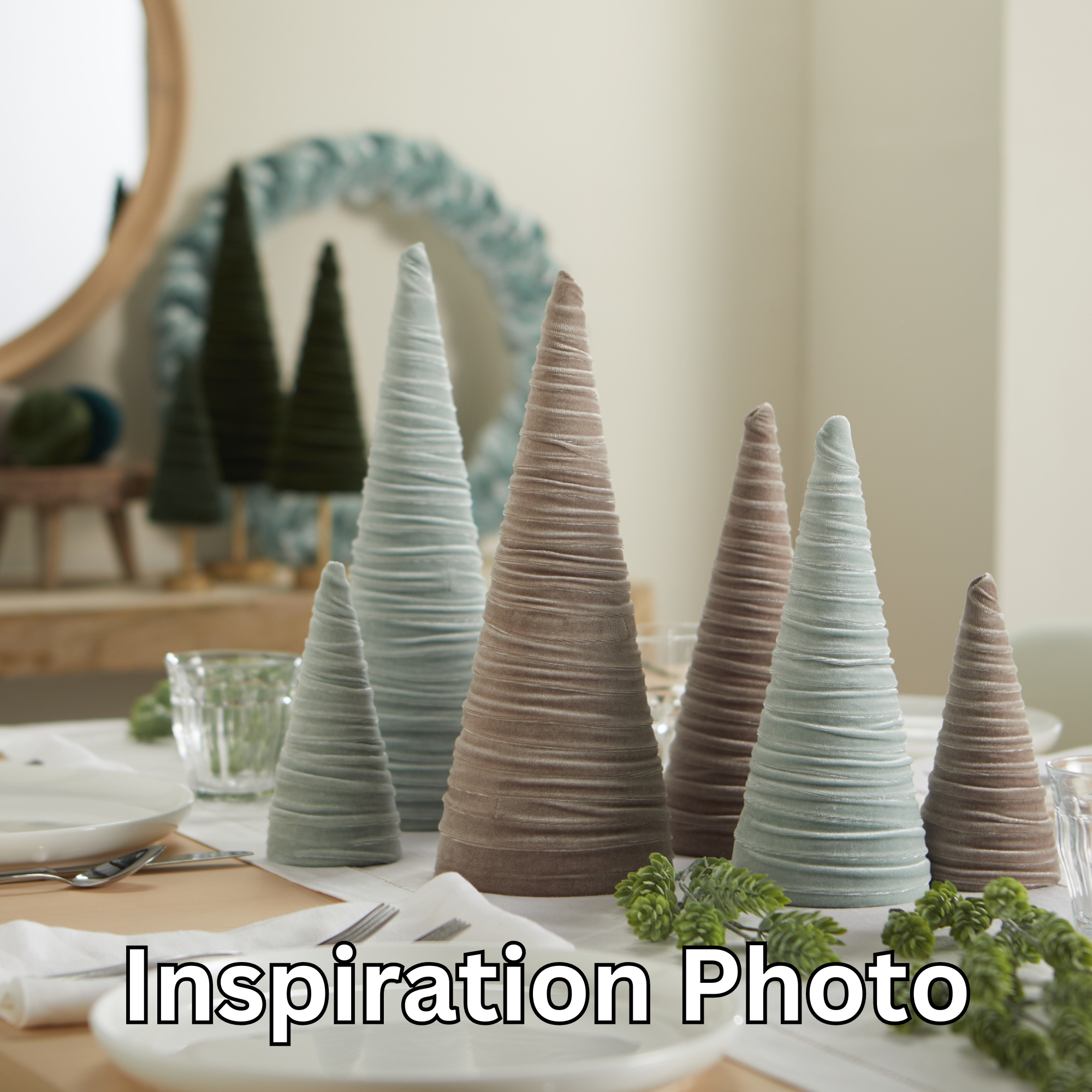 Your Heart's Content - Wholesale Decorative Tabletop Object - Trees Velvet Medium, Spring Accent Tablescape, Valentines12