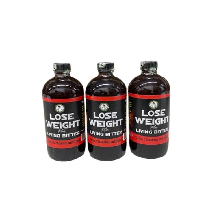 Lose Weight Living Bitters Pure Natural Organic 16 oz for wholesale by AfroCosmetics & Culture