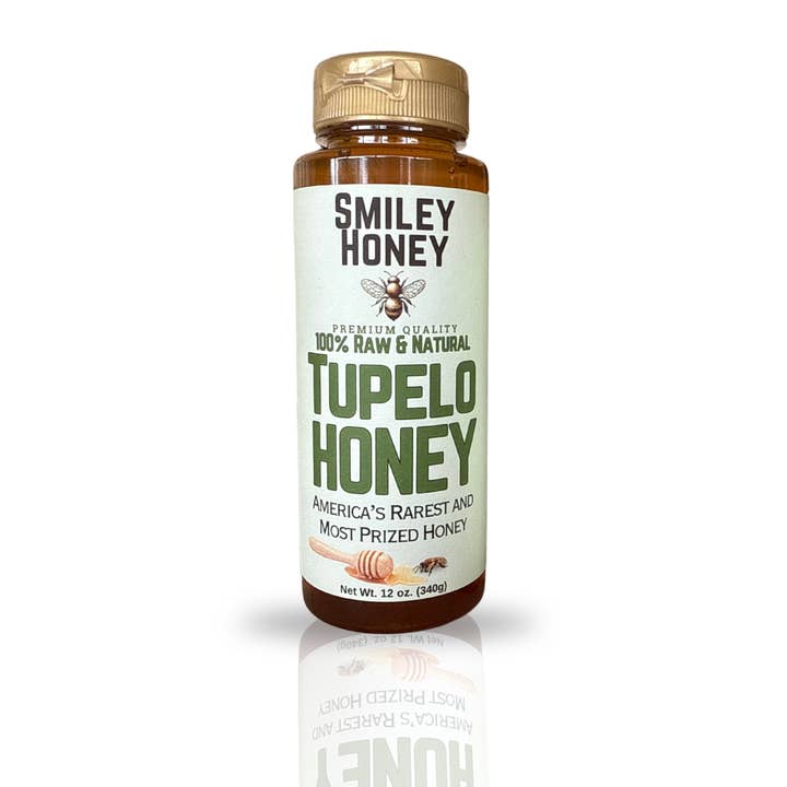 Smiley Honey - Wholesale Honey - Tupelo Honey 12 oz Cylinder