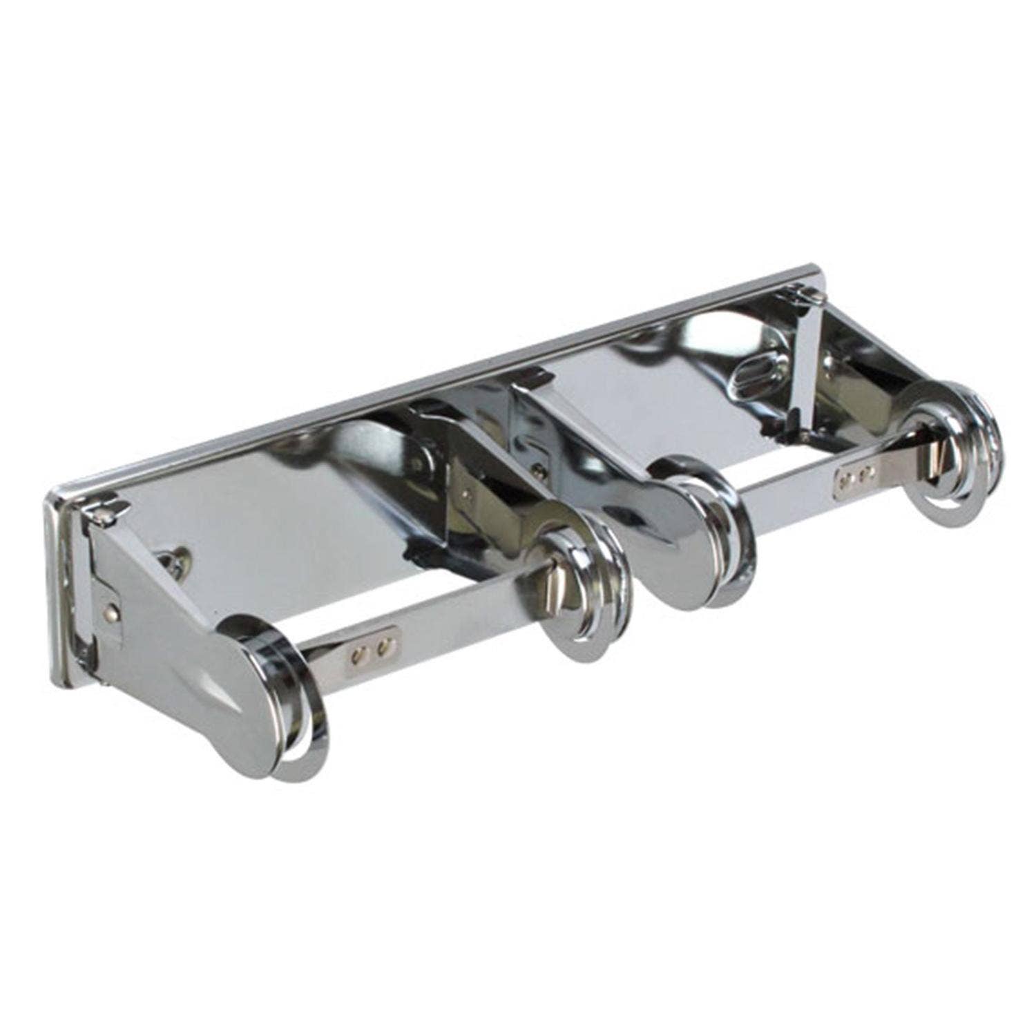 KT Supply - Wholesale Dinner Plate - Locking Toilet Tissue Dispenser, Duel, Chrome Plated0