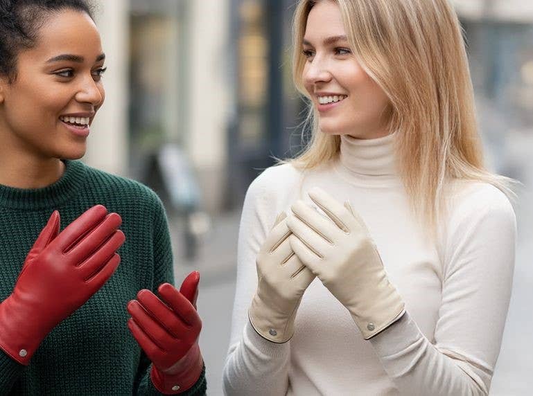 Allesco Inc. - Vente Gants – femme - Gant en cuir classique pour femmes Club Rochelier1