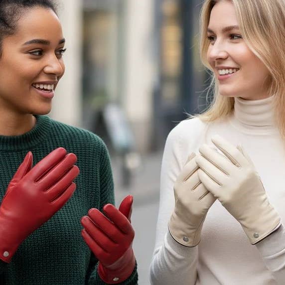 Allesco Inc. - Vente Gants – femme - Gant en cuir classique pour femmes Club Rochelier1