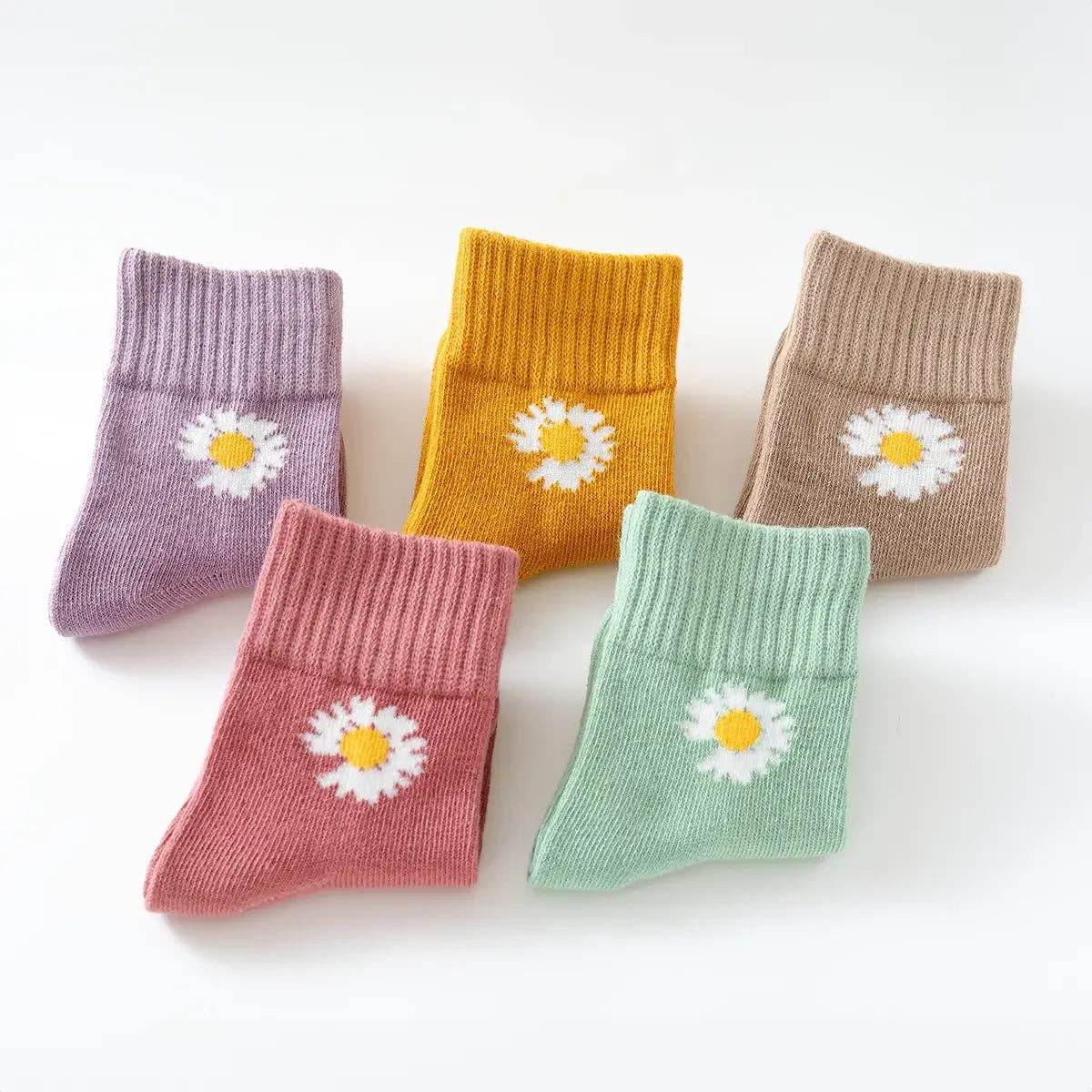 multicolore Set di 5 Calzini Alti Margherita I Neonato e Bambino in vendita all'ingrosso su Faire5
