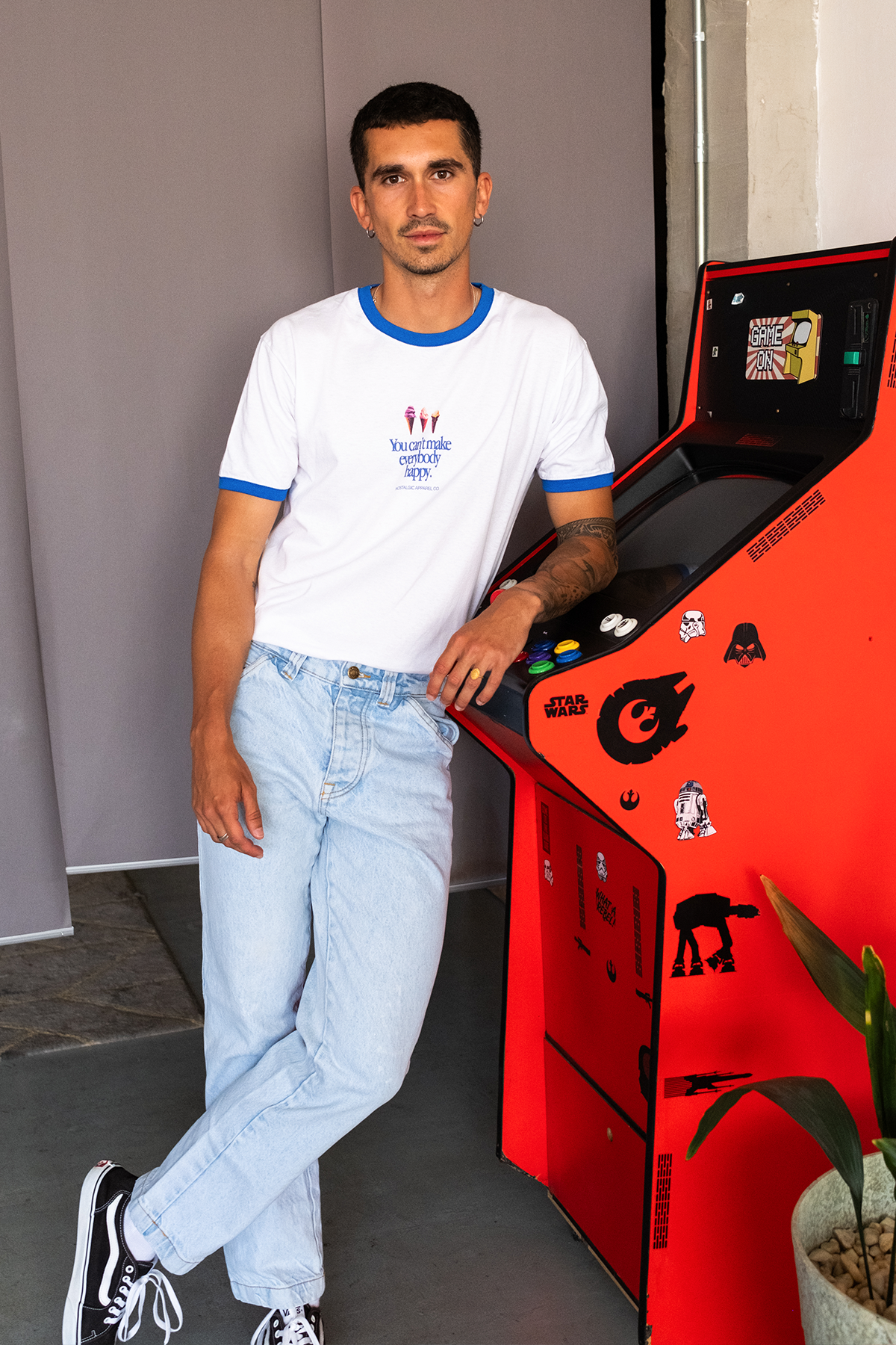 Nostalgic Apparel - Wholesale Screen Printed T-Shirt - Unisex - You Are Not an Ice Cream | Ringer Tee2