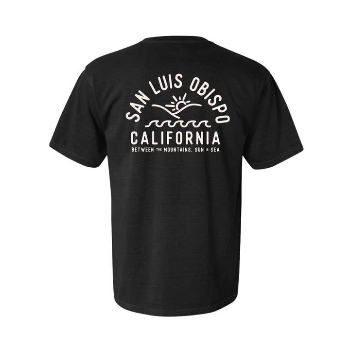 AnglinMade - Wholesale Screen Printed T-Shirt - Men's - SLO Sun & Sea: Men's Shirt