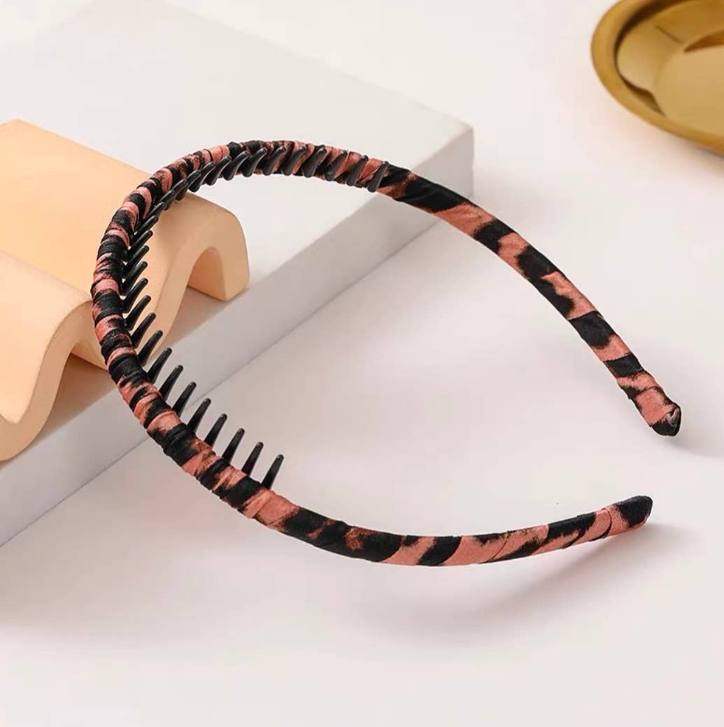 BYREN | ÉLINE L'ATELIER - Wholesale Hair Accessories Set - Women's - ST3 leopard print fabric headband2