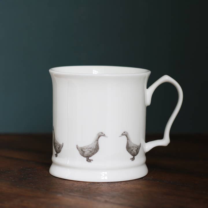 Plump Duck Fine Bone China Tankard for wholesale by Casey Allum
