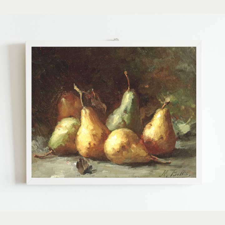 Sea to Skye - Wholesale Art Print - Still Life with Golden Pears Antique Art Print4