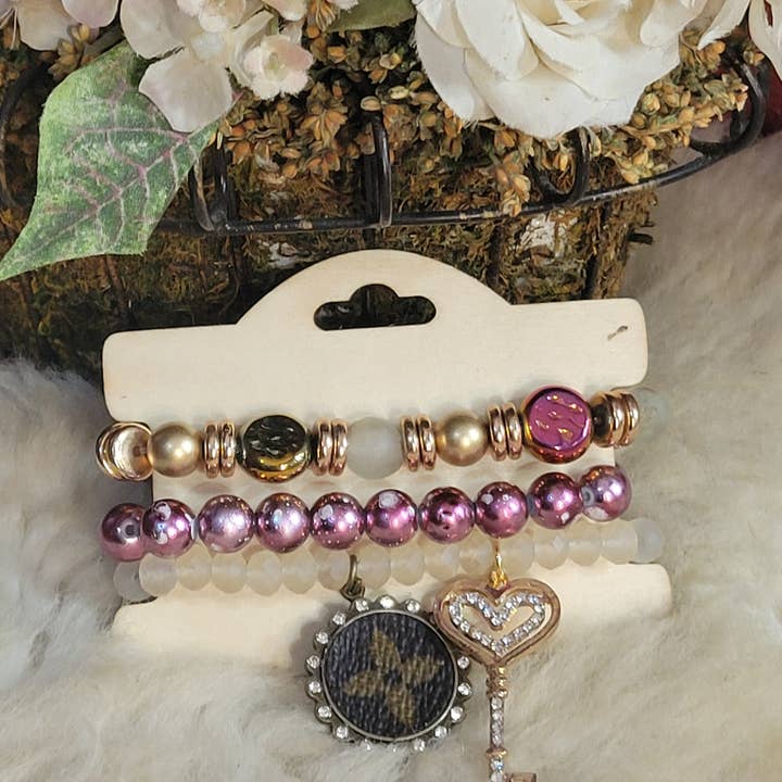 Upcycled Always & Forever accessories - Wholesale Jewelry Set - Upcycled small stacks - last ones available 12