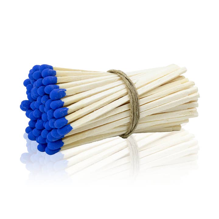 Cerillas con punta azul de 3 pulgadas, fósforos, a granel, sueltos, 100 unidades para venta al por mayor de Chandler Studio