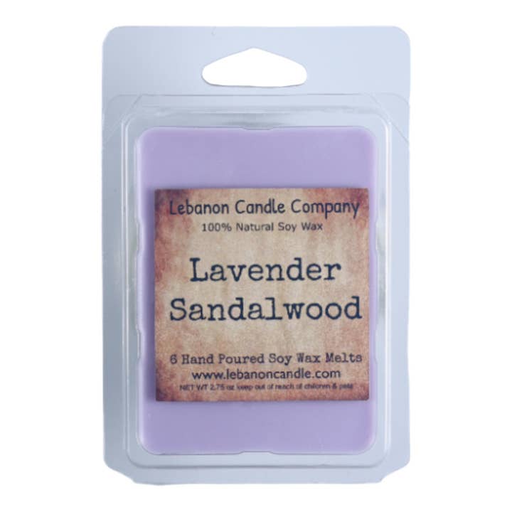 Lavender Sandalwood Wax Melt for wholesale by Lebanon Candle Company