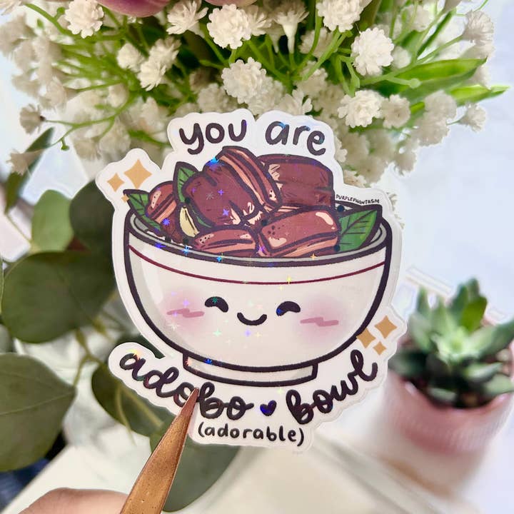 Studio Lunaea - Wholesale Sticker - You Are Adobo Bowl (Adorable) Sticker | Cute Filipino Pun1