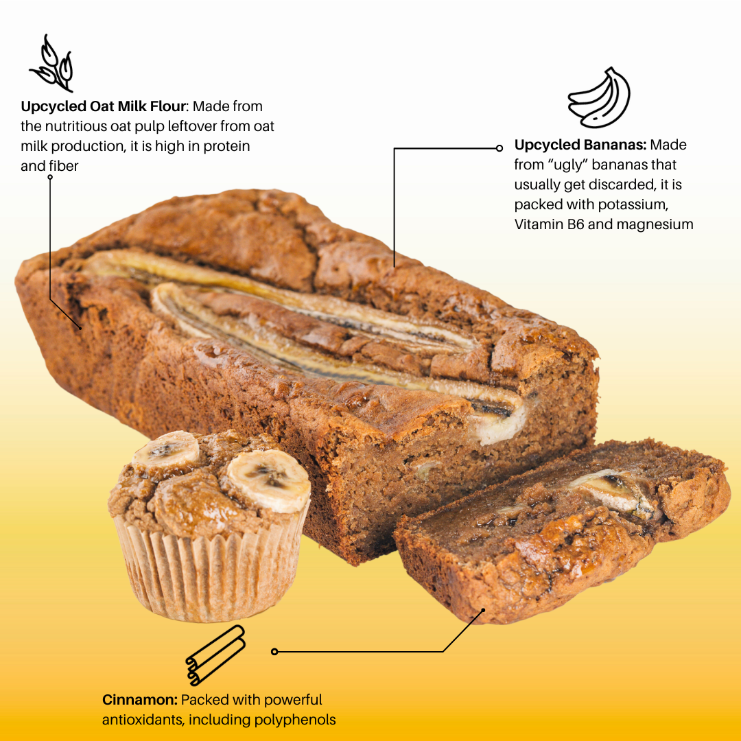 Bake Me Healthy - Vente Mélange pour pain - Mélange à gâteau et muffins à la banane d’origine végétale3