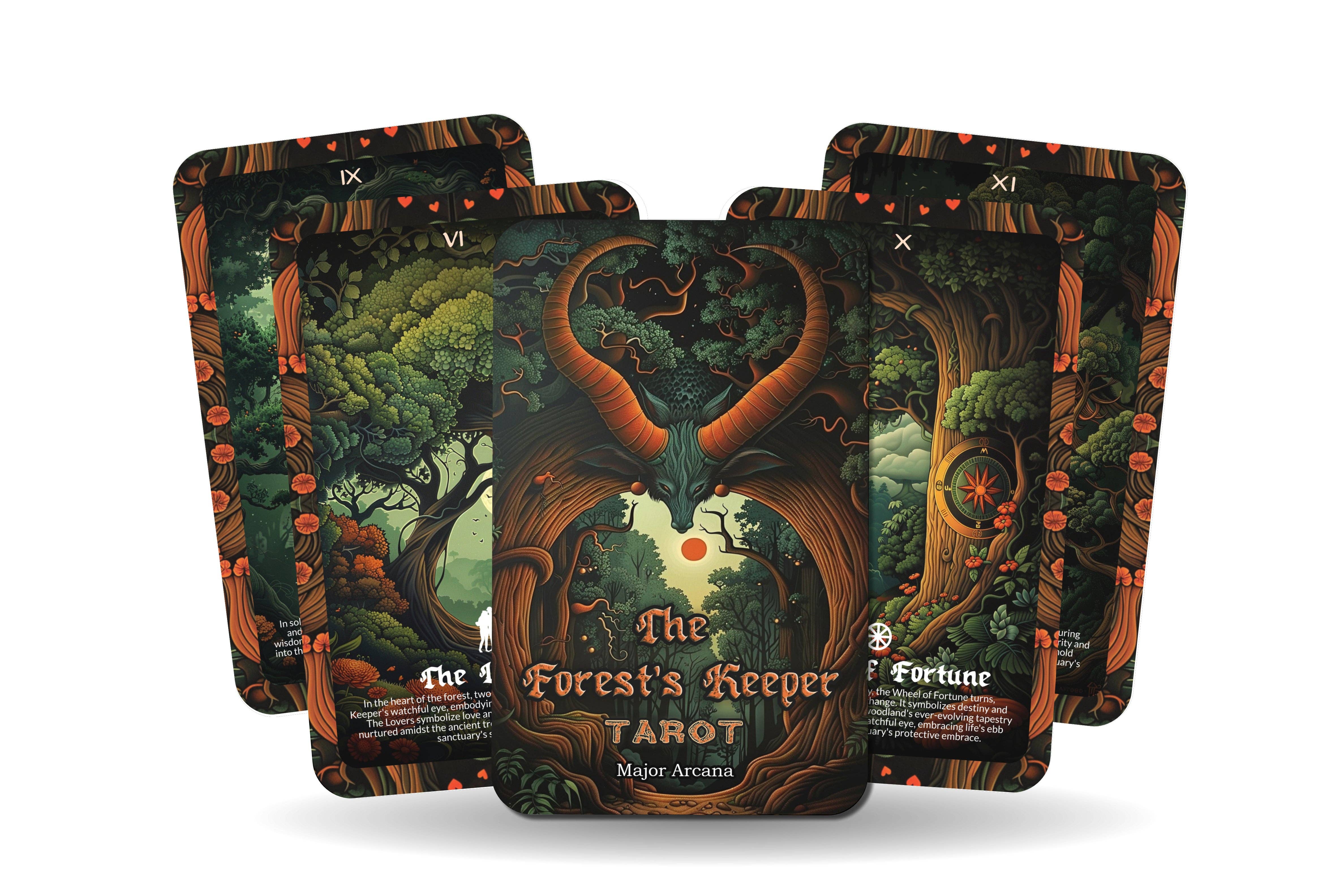 Ibiza Tarot USA – wholesale Tarot cards – The Forest's Keeper Tarot - 22 Major Arcana - A unique spiritual journey - Protecting and communing with the ancient wisdom of the woods.3