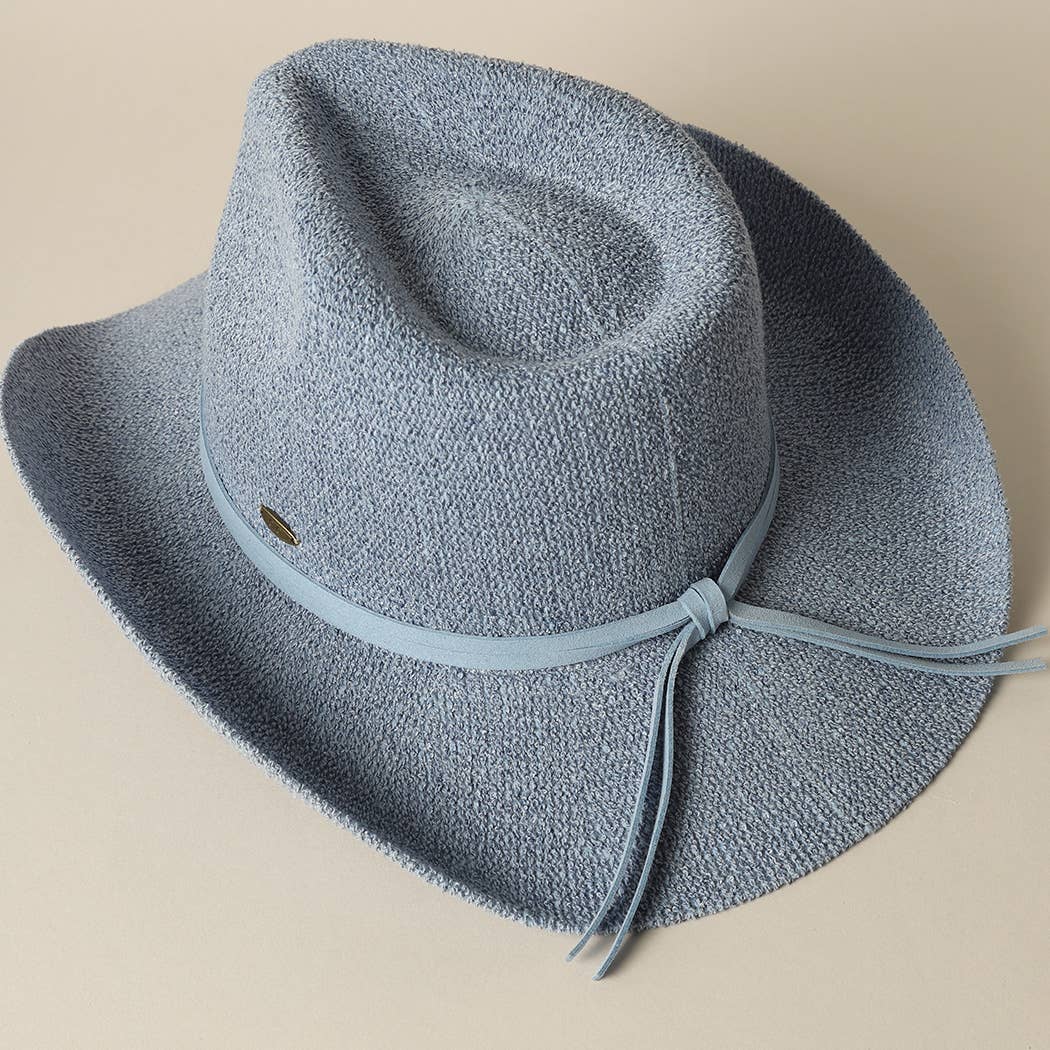 Fashion City – wholesale Cowboy Hat – Women’s – Solid Color Terry Cloth Cowboy Panama Adjustable Sun Hat
8