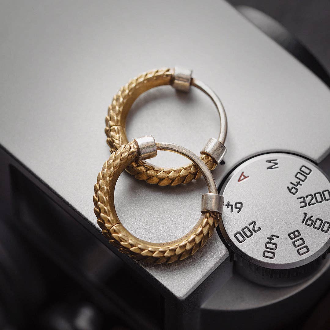 Coppertist.wu - Wholesale Hoop Earrings - Snake Skin Earrings11