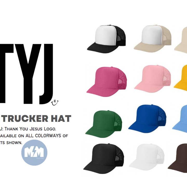 MM Designs - Wholesale Trucker Hat - Women's - TYJ- Thank You Jesus Trucker Hat