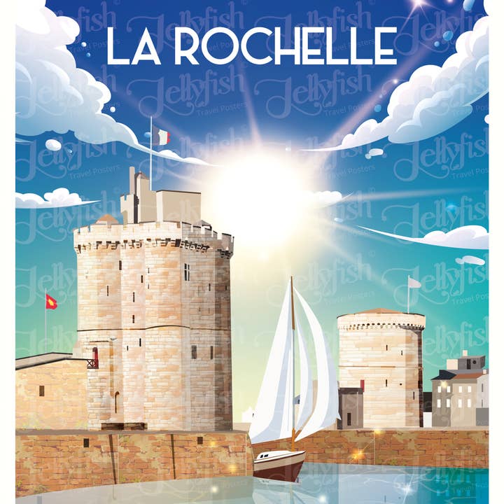 City poster LA ROCHELLE for wholesale by jellyfish-travelposter