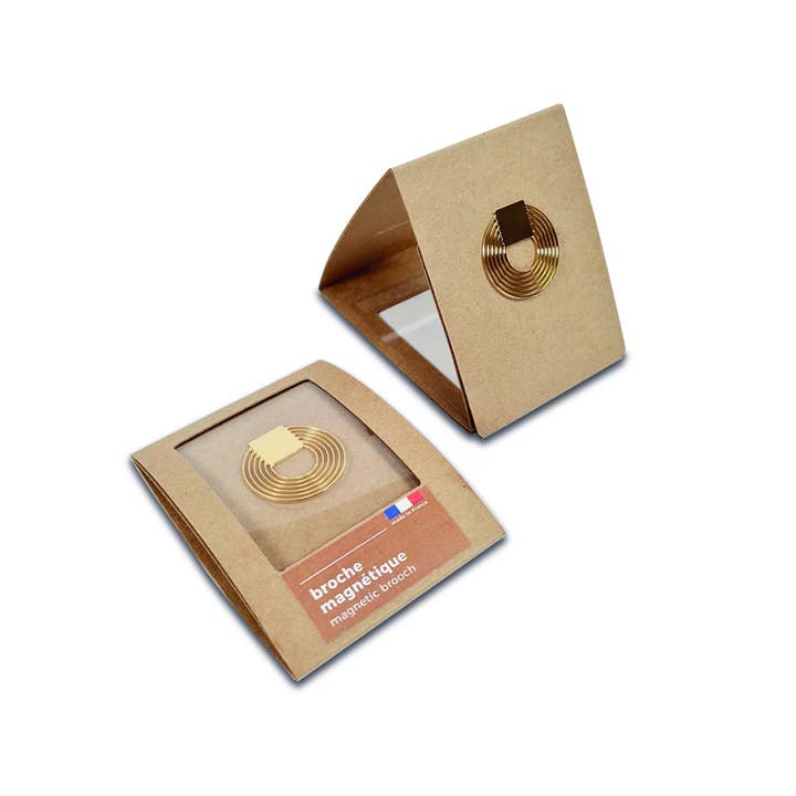 tout simplement - Wholesale Brooch - magnetic brooch “graphic” - gold diamond3
