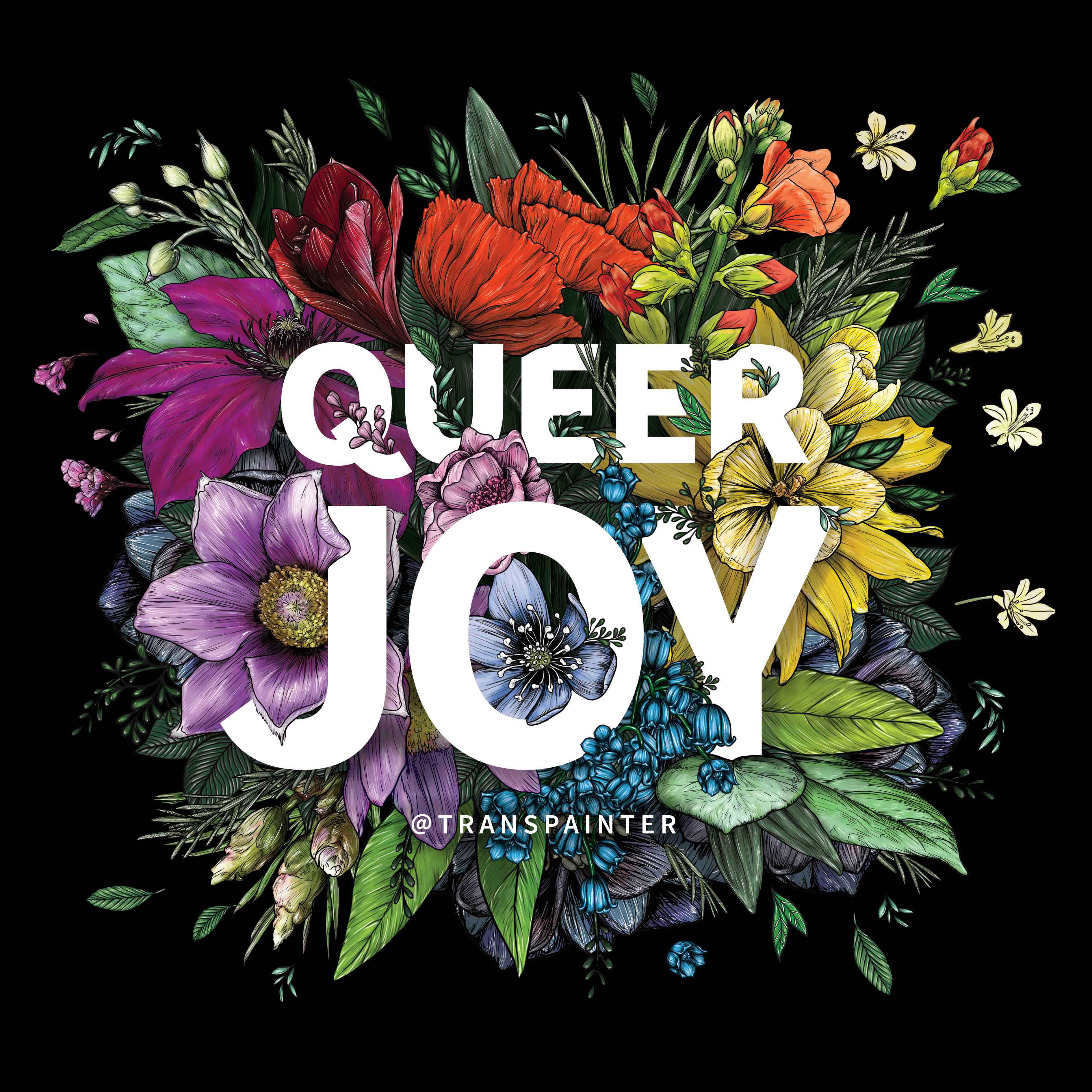 Transpainter - Wholesale Sticker - Queer Joy Bumper Sticker | Rainbow Pride | LGBTQ Gifts5