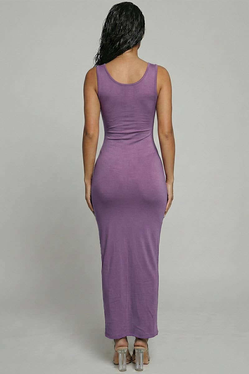 CAPELLA APPAREL – wholesale Klänning - Dam – Ärmlös maxiklänning i basstil11
