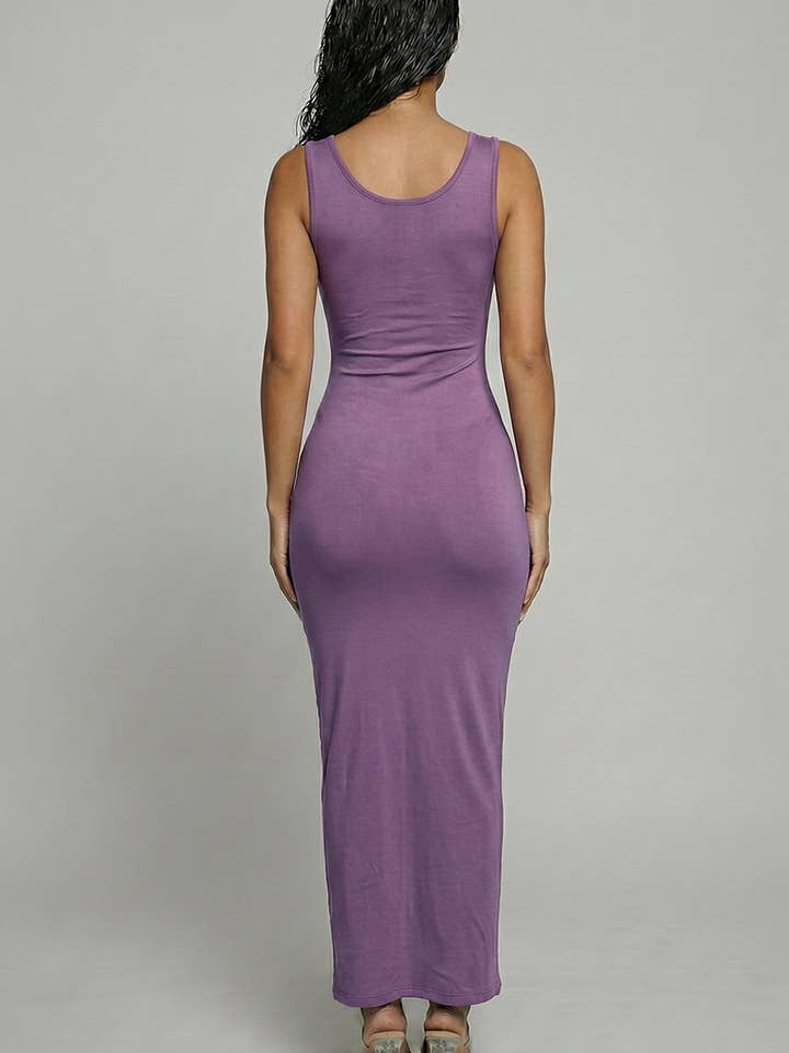 CAPELLA APPAREL – wholesale Klänning - Dam – Ärmlös maxiklänning i basstil11