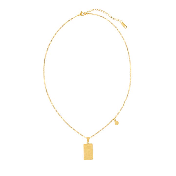 Zodiac Sign Pendant Necklace - Amici by Ella for wholesale by Silk oil of Morocco