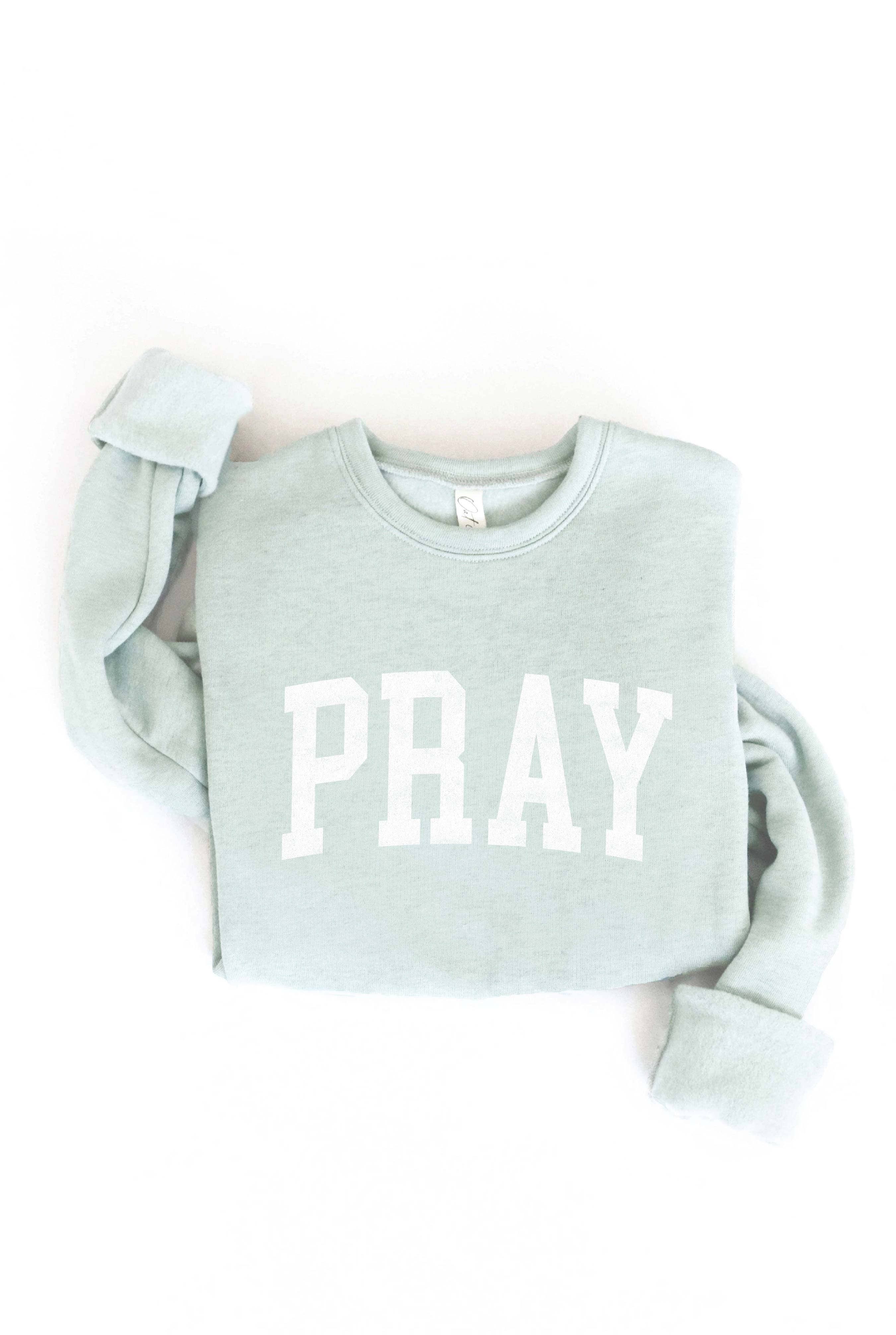 OAT COLLECTIVE - Wholesale Graphic Sweatshirt - Women's - PRAY  Graphic Sweatshirt3