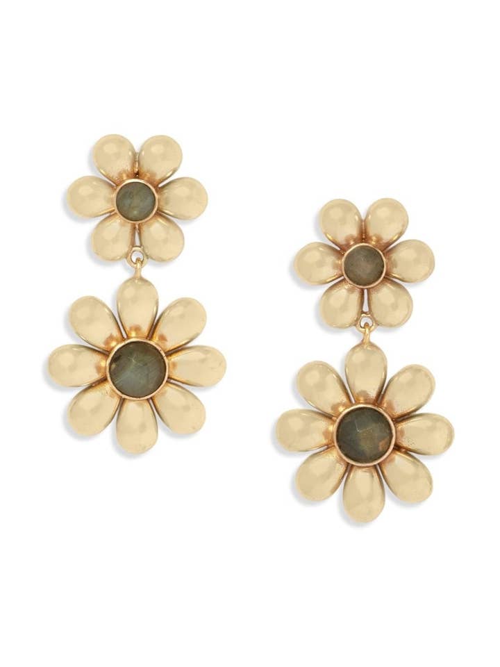 Laura Earrings | Labradorite for wholesale by Ever Alice Studio