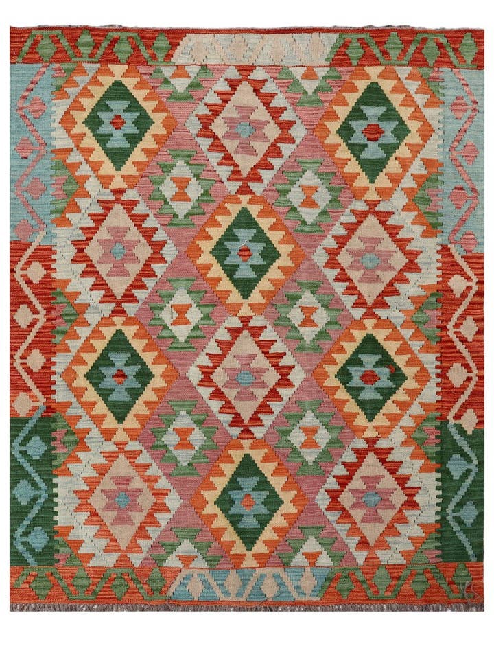 Maimana Afghanistan Kilim Teppich - 193 x 155 cm für den Großhandel von Imaco Rugs