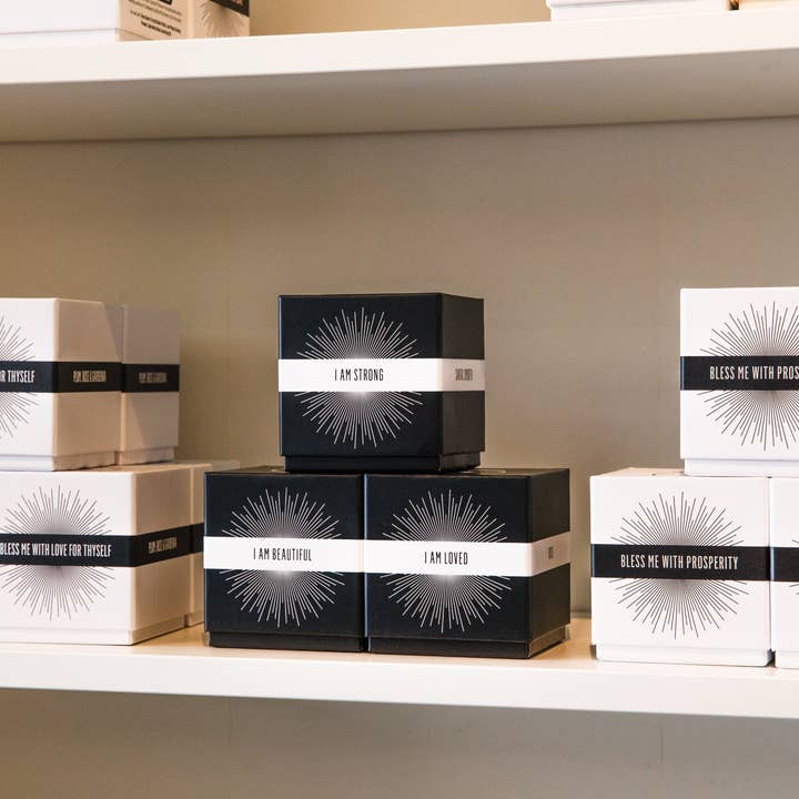 House Of Intuition - Wholesale Jar/Filled Candle - I AM Strong - Affirmation Soy Candle10