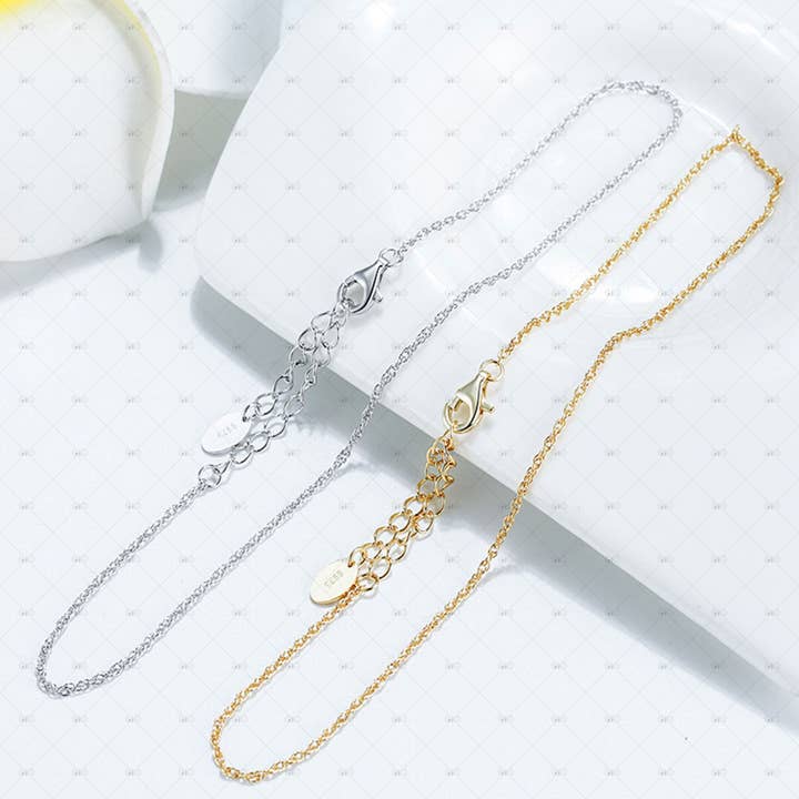 S925 zilveren 14-karaats verguld strandenkelbandje voor wholesale door Gioiellin - S925 Silver Jewelry