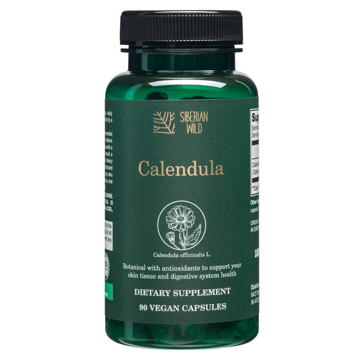 SiberianGreen - Wholesale Oral Supplement/Vitamin - Siberian Wild Calendula Capsules – 1800mg – 90 Vegan Capsules
