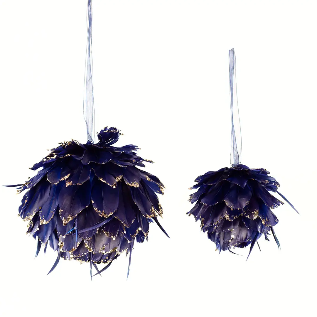 Zucker Feather Products – wholesale Ornament – Navy Blue Christmas Ornament7