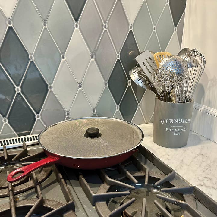 Fox Run Brands - Vente Ustensile/gadget de cuisine - Écran anti-éclaboussures Fox Run en acier inoxydable, 13 pouces6