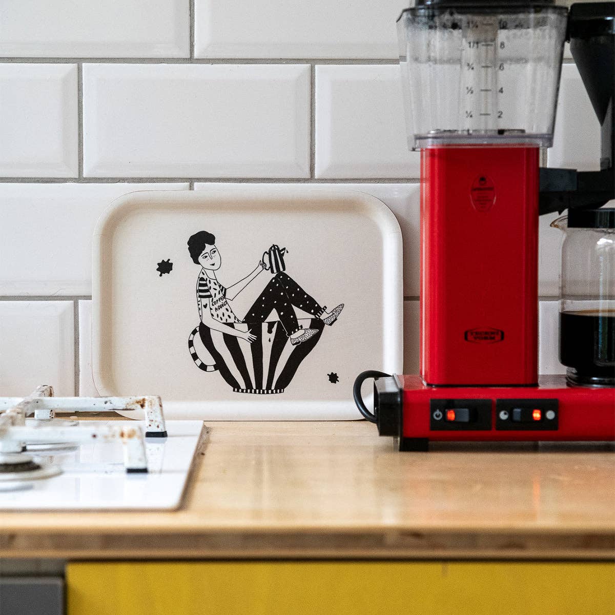 helen b - Wholesale Serving Tray - tray coffee addict1