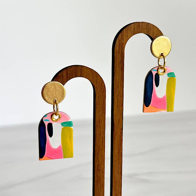 Monday Morning Press - Vente Boucles d'oreilles pendantes - MINI DOLLY - Collection Neon Desert3